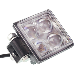 LAMPA ROBOCZA LEDOWA PROSTOKĄTNA,  4 LED BEZ OTOCZKI, 9-30V, 76X76X46MM, OBUDOWA ALUM.-347588785
