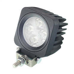 LAMPA ROBOCZA LEDOWA PROSTOKĄTNA,  4 LED OTOCZKA ALUMINIOWA, 9-30V, 67X67X56MM, OBUDOWA ALUM.-347588790