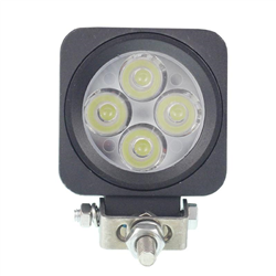 LAMPA ROBOCZA LEDOWA PROSTOKĄTNA,  4 LED OTOCZKA ALUMINIOWA, 9-30V, 67X67X56MM, OBUDOWA ALUM.-347588792
