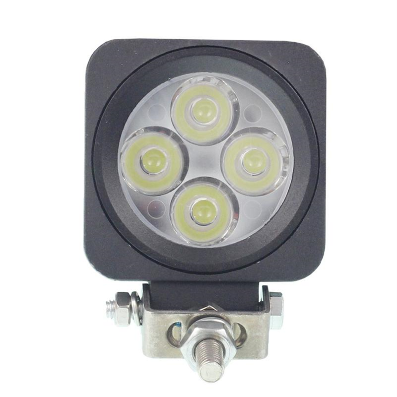 LAMPA ROBOCZA LEDOWA PROSTOKĄTNA,  4 LED OTOCZKA ALUMINIOWA, 9-30V, 67X67X56MM, OBUDOWA ALUM.-347588792