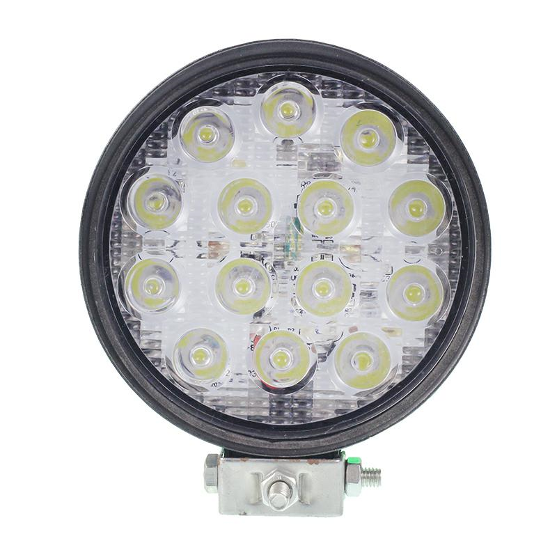 LAMPA ROBOCZA LEDOWA OKRĄGŁA, 14 LED 12-80V, FI 112MM, GRUBOŚĆ 28MM-347588803