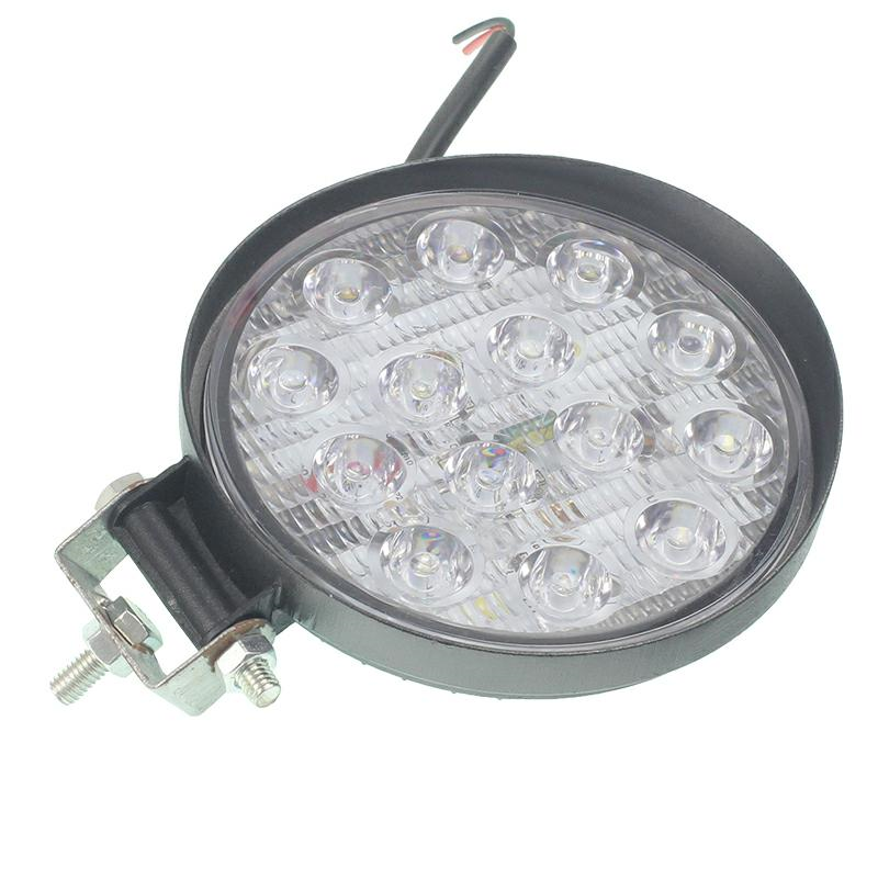 LAMPA ROBOCZA LEDOWA OKRĄGŁA, 14 LED 12-80V, FI 112MM, GRUBOŚĆ 28MM-347588802