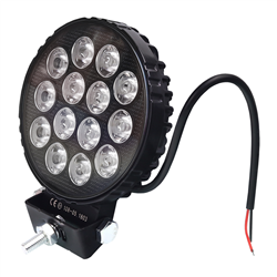LAMPA ROBOCZA LEDOWA OKRĄGŁA, 14 LED, 29W, HQ, 12-60V, FI 110MM, GRUBOŚĆ 35MM-347588807