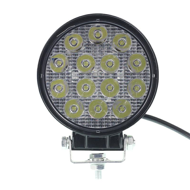 LAMPA ROBOCZA LEDOWA OKRĄGŁA, 14 LED 12-80V, FI 112MM, GRUBOŚĆ 47MM-347588814