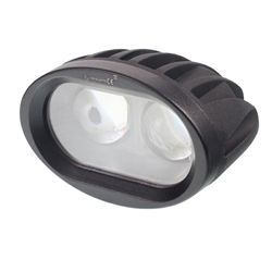 LAMPA ROBOCZA LEDOWA OWALNA -  2 LED MOCNA, 10-30V, 2X10W, OBUDOWA ALUM.-347588815