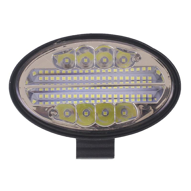 LAMPA ROBOCZA LEDOWA OWALNA - 48 LED STROBOSKOP, 10-30V, GRUBOŚĆ 48MM, OBUDOWA ALUM.-347588843