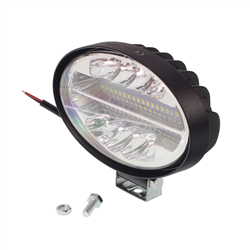 LAMPA ROBOCZA LEDOWA OWALNA - 48 LED, BEZ STROBOSKOPU, 9-36V, GRUBOŚĆ 48MM, OBUDOWA ALUM. OŚWIETLENIE SKUPIONE (SPOT)-347588845