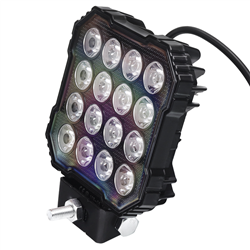 LAMPA ROBOCZA LEDOWA PROSTOKĄTNA, 16 LED, 30W, HQ, 12-60V, 110X110X35MM-347588867