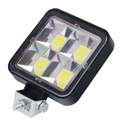 LAMPA ROBOCZA LEDOWA PROSTOKĄTNA, 4XCOB MINI, 9-36V, 80X80X20 MM, OBUDOWA ALUM.-347588892