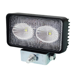 LAMPA ROBOCZA LEDOWA SZEROKA  2 LED, MOCNA 2X10W, 12-36V, 110X80X46MM, 1200 LM, OBUDOWA ALUM.-347588905