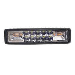 LAMPA ROBOCZA PANEL LED, 16 LED STROBOSKOP, OBUDOWA ALUM, GRUBOŚĆ 35MM, BIAŁE ŚWIATŁE (WEWN), ŻÓŁTE STROBOSKOP (ZEWN)-347588957