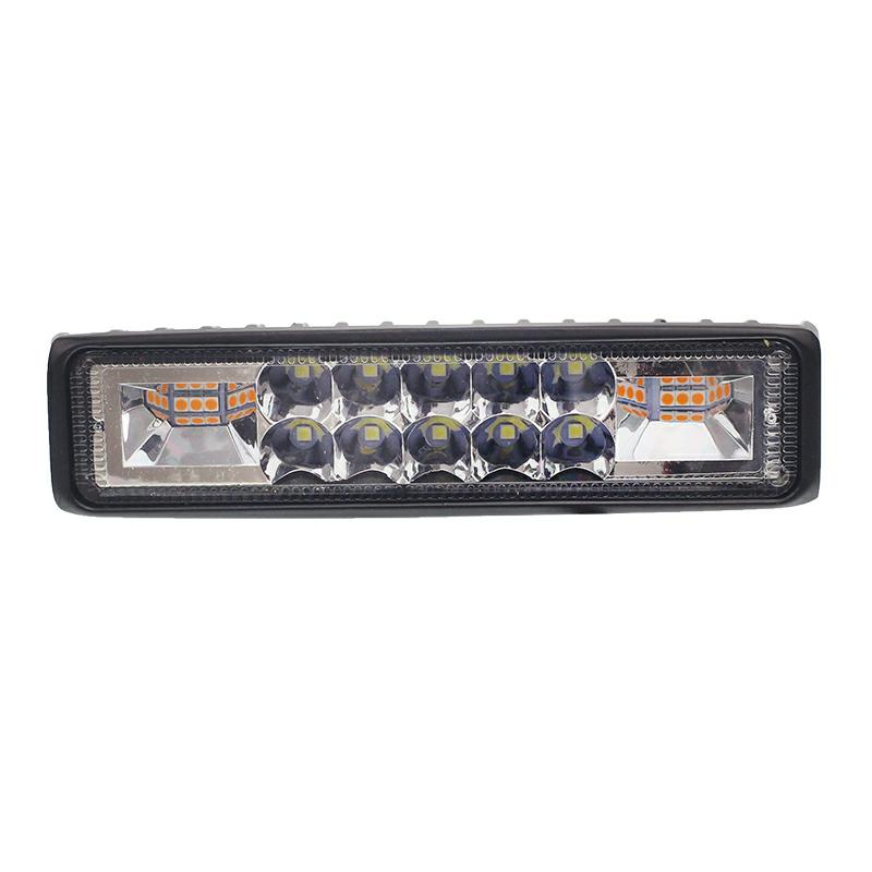 LAMPA ROBOCZA PANEL LED, 16 LED STROBOSKOP, OBUDOWA ALUM, GRUBOŚĆ 35MM, BIAŁE ŚWIATŁE (WEWN), ŻÓŁTE STROBOSKOP (ZEWN)-347588957