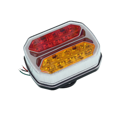 LAMPA TYLNA ZESP. 3-SEGM.  PRAWA PRZYCZEPKA DIODOWA, DYNAMICZNY KIERUNKOWSKAZ, KWADRATOWA , 42 LED,12/24V, PRZEWÓD 14CM-34777393