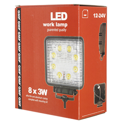 LAMPA ROBOCZA LEDOWA PROSTOKĄTNA,  8 LED 12-36V, 109X109X35MM, OBUDOWA ALUM.-347589008