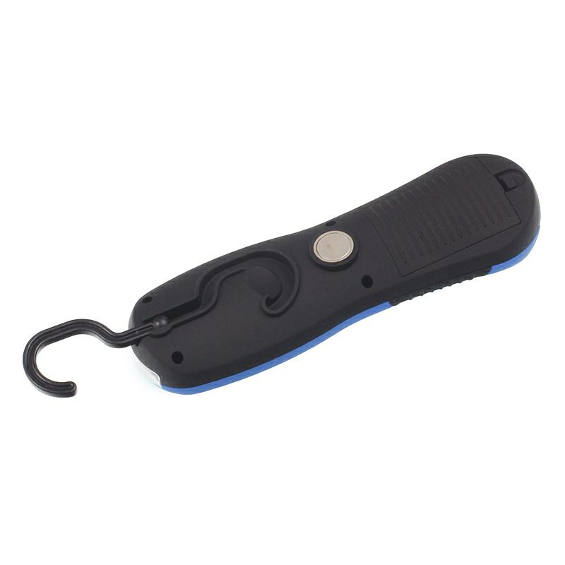 LATARKA WARSZTATOWA COB + 1 LED, 180LM, MOCOWANIE NA MAGNES I HACZYKI, NA BATERIE-347589030