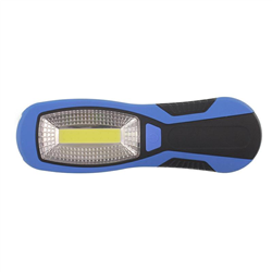 LATARKA WARSZTATOWA COB + 1 LED, 180LM, MOCOWANIE NA MAGNES I HACZYKI, NA BATERIE-347589029