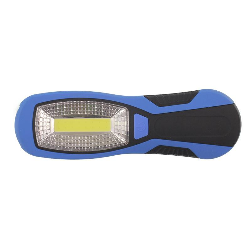 LATARKA WARSZTATOWA COB + 1 LED, 180LM, MOCOWANIE NA MAGNES I HACZYKI, NA BATERIE-347589029