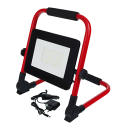 NAŚWIETLACZ LED AKUMUL, 12/230V, 20W ŁADOWARKA + PODSTAWKA-347589210