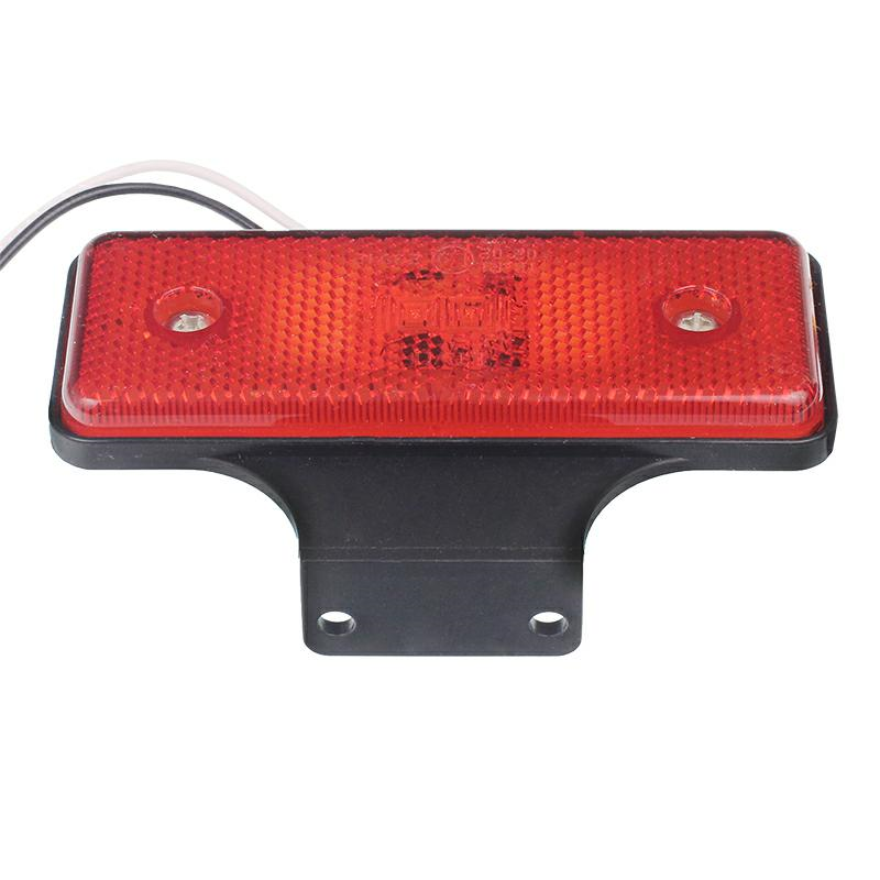 LAMPA OBRYSOWA CZERWONA DIODOWA Z UCHWYTEM, HOMOLOGACJA E9-347589263