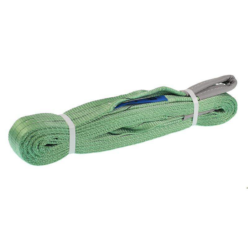 LINA WYCIĄGOWA OFF-ROAD  8M (2T/10T BS) TAŚMA ZIELONA, PĘTLA+PĘTLA-347589283