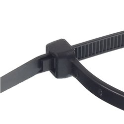OPASKI ZACISKOWE 200X7,6MM - CZARNE PLASTIKOWE, 100SZT/OPAKOWANIE, TRYTYTKI-347752603