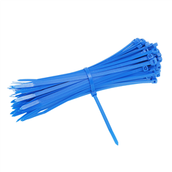 OPASKI ZACISKOWE 300X4,8MM - NIEBIESKIE PLASTIKOWE, 100SZT/OPAKOWANIE, TRYTYTKI-347589587