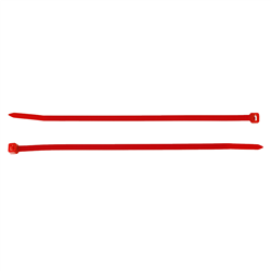 OPASKI ZACISKOWE 350X4,8MM - CZERWONE PLASTIKOWE, 100SZT/OPAKOWANIE, TRYTYTKI-347589609
