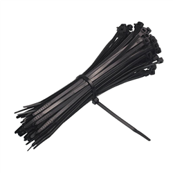 OPASKI ZACISKOWE 380X4,8MM - CZARNE PLASTIKOWE, 100SZT/OPAKOWANIE, TRYTYTKI-347589641