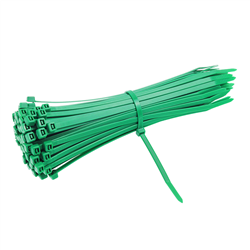 OPASKI ZACISKOWE 400X7,6MM - ZIELONE PLASTIKOWE, 100SZT/OPAKOWANIE, TRYTYTKI-347589677