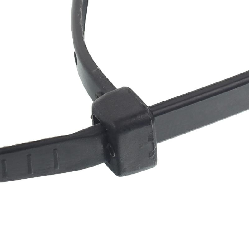 OPASKI ZACISKOWE 450X4,8MM - CZARNE PLASTIKOWE, 100SZT/OPAKOWANIE, TRYTYTKI-347589688