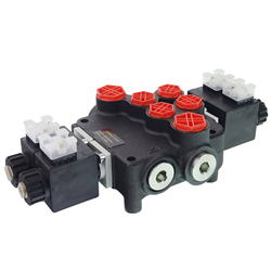 ROZDZIELACZ HYDRAULICZNY 2-SEKCYJNY 80L/MIN, Z80, STEROWANY ELEKTRYCZNIE 24V-347589746
