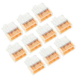 SZYBKOZŁĄCZKI ELEKTRYCZNE   3 ZŁĄCZA DRUT DO 2,5MM2,  10SZT/OPAKOWANIE-347589862