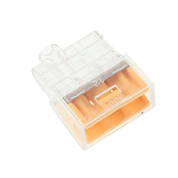 SZYBKOZŁĄCZKI ELEKTRYCZNE   3 ZŁĄCZA DRUT DO 2,5MM2,  10SZT/OPAKOWANIE-347589863