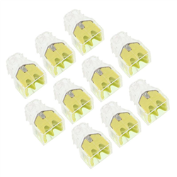 SZYBKOZŁĄCZKI ELEKTRYCZNE   4 ZŁĄCZA DRUT DO 2,5MM2,  10SZT/OPAKOWANIE-347589866