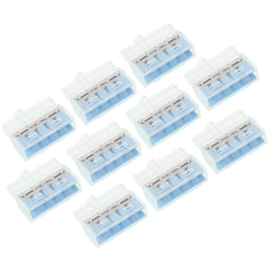 SZYBKOZŁĄCZKI ELEKTRYCZNE   5 ZŁĄCZY DRUT DO 2,5MM2,  10SZT/OPAKOWANIE-347589870