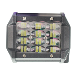 PANEL LEDOWY PROSTY-12  LED W 4 RZĘDACH TYLNE MOCOWANIE, REFLEKTOR, HALOGEN, 12-80V-347589995