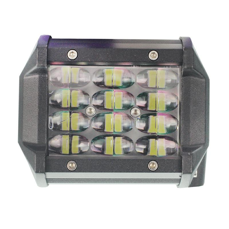 PANEL LEDOWY PROSTY-12  LED W 4 RZĘDACH TYLNE MOCOWANIE, REFLEKTOR, HALOGEN, 12-80V-347589995