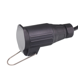 PRZEWÓD SPIRALNY 13/12V WTYCZKA/GNIAZDO PLASTIKOWE, 8 ŻYŁ,  DŁG ROBOCZA MAX 1,5M-347590253