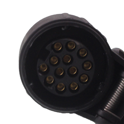 PRZEWÓD SPIRALNY 13/12V WTYCZKA/GNIAZDO PLASTIKOWE, 13 ŻYŁ, DŁG ROBOCZA MAX 3M-347590259