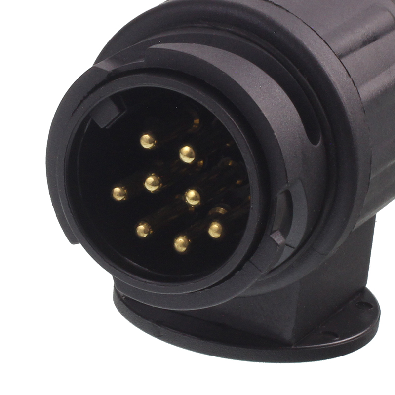 PRZEWÓD SPIRALNY 13/12V WTYCZKI PLASTIKOWE,  8 ŻYŁ, DŁG ROBOCZA MAX 1,5M-347590268