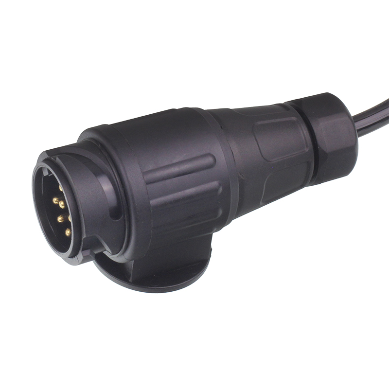 PRZEWÓD SPIRALNY 13/12V WTYCZKI PLASTIKOWE,  8 ŻYŁ, DŁG ROBOCZA MAX 1,5M-347590267