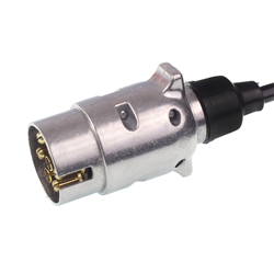 PRZEWÓD SPIRALNY 7/12V WTYCZKI METALOWE,  DŁG ROBOCZA MAX 3M-347590284