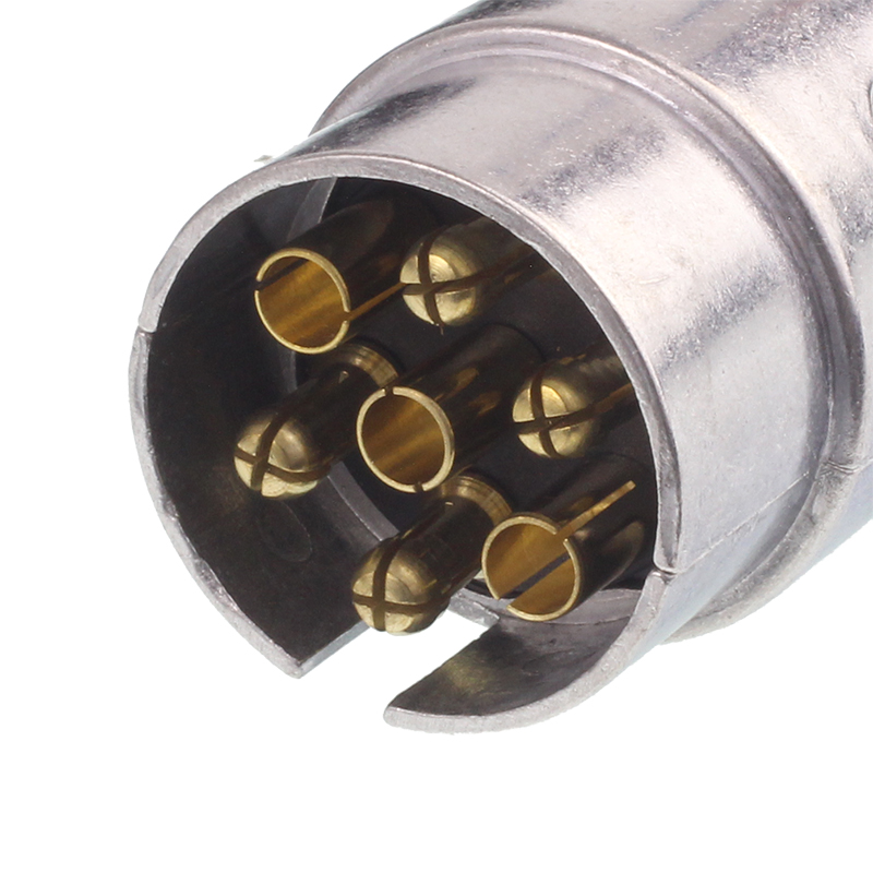 PRZEWÓD SPIRALNY 7/12V WTYCZKI METALOWE,  DŁG ROBOCZA MAX 5M-347590289