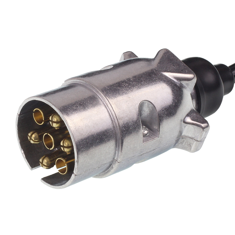 PRZEWÓD SPIRALNY 7/12V WTYCZKI METALOWE,  DŁG ROBOCZA MAX 5M-347590288