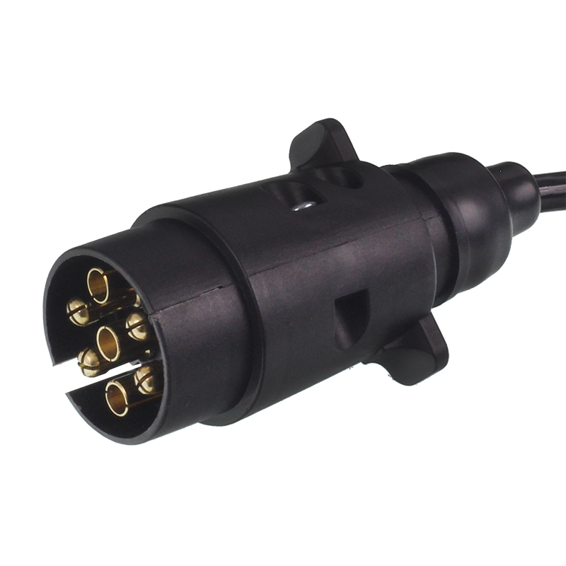 PRZEWÓD SPIRALNY 7/12V WTYCZKI PLASTIKOWE,  DŁG ROBOCZA MAX 3M-347590292