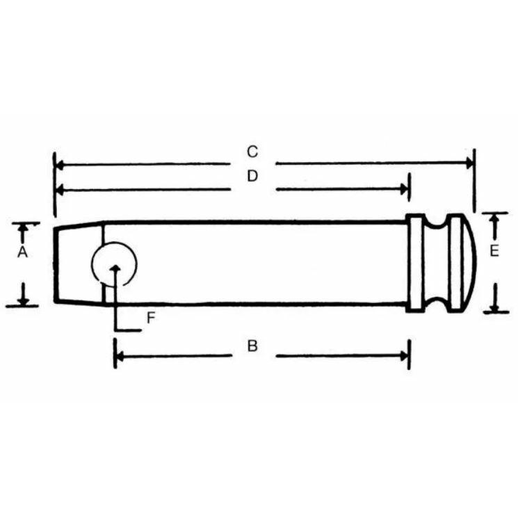 SWORZEŃ ZABEZPIECZAJĄCY 25,4x95MM L=132MM, MF, ZETOR-347590627
