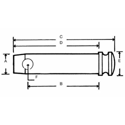 SWORZEŃ ZABEZPIECZAJĄCY 25,4X102MM L=140MM, NEW HOLLAND-347590658