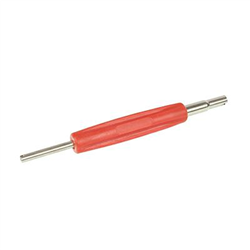 WKRĘTAK DO WKŁADEK SPRĘŻYNKOWYCH PLASTIKOWY DWUSTRONNY, CZERWONY Z MAGNESEM-347590699