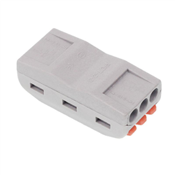 SZYBKOZŁĄCZKI ELEKTRYCZNE 3-TOROWE PRZELOTOWE, ZACISKOWE, DRUT DO 2,5MM2, 10SZT/OPAKOWANIE-347590735