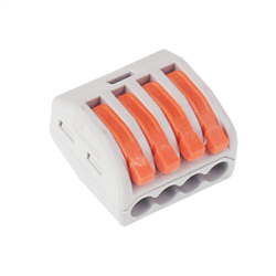 SZYBKOZŁĄCZKI ELEKTRYCZNE  4 ZŁĄCZA ZACISKOWE, DRUT DO 2,5M2, 10SZT/OPAKOWANIE-347590749